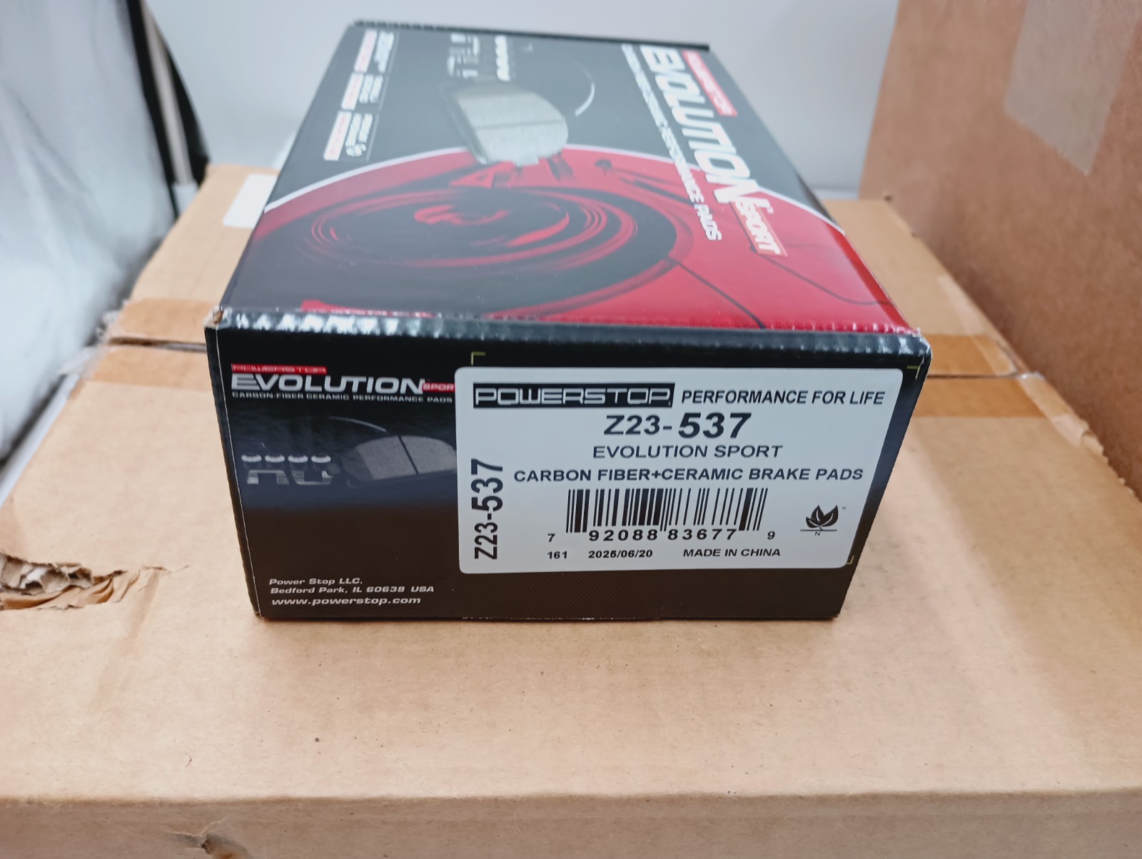NEW POWERSTOP K4989 Z23 EVOLUTION SPORT DRILLED & SLOTTED REAR DISC BRAKE KIT