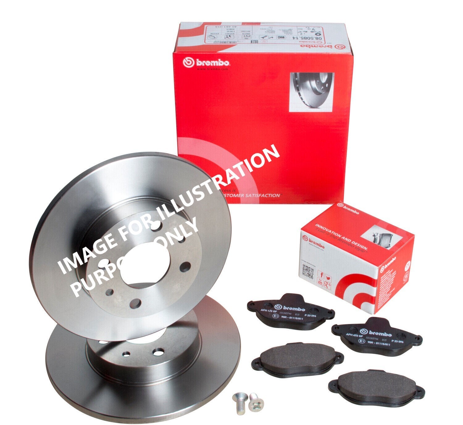 FOR BMW 316d 2.0 E90, 316d 2.0 F30 BREMBO REAR BRAKE DISCS 300MM & BRAKE PAD SET