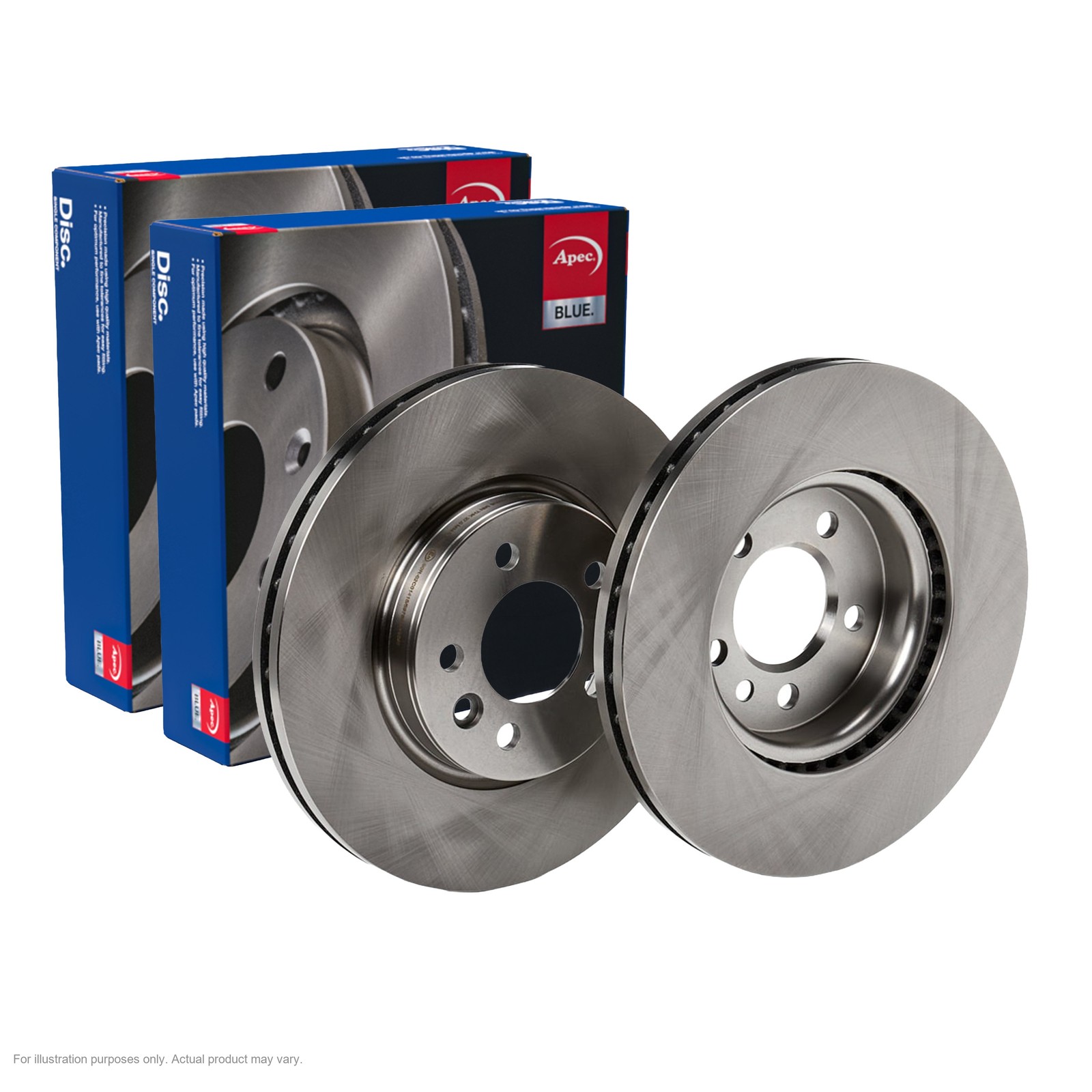 2x APEC Front Brake Discs For VW AMAROK 3.0 TDI 4motion 120kW/163HP/2967cc SDK74