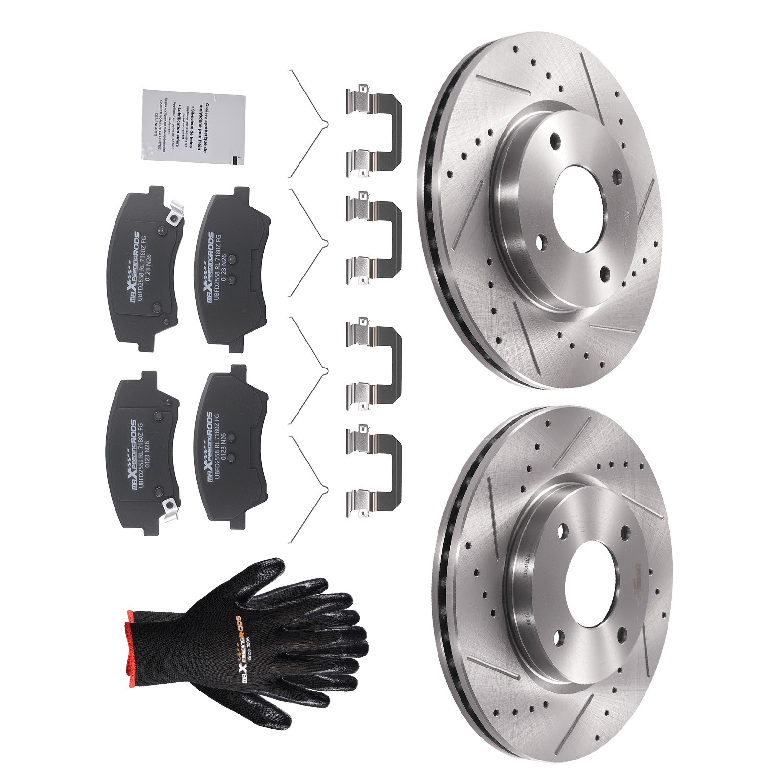 Front Brake Rotors and Pads Kit for Hyundai Elantra 2017-2020 1.4L 2.0L S31584