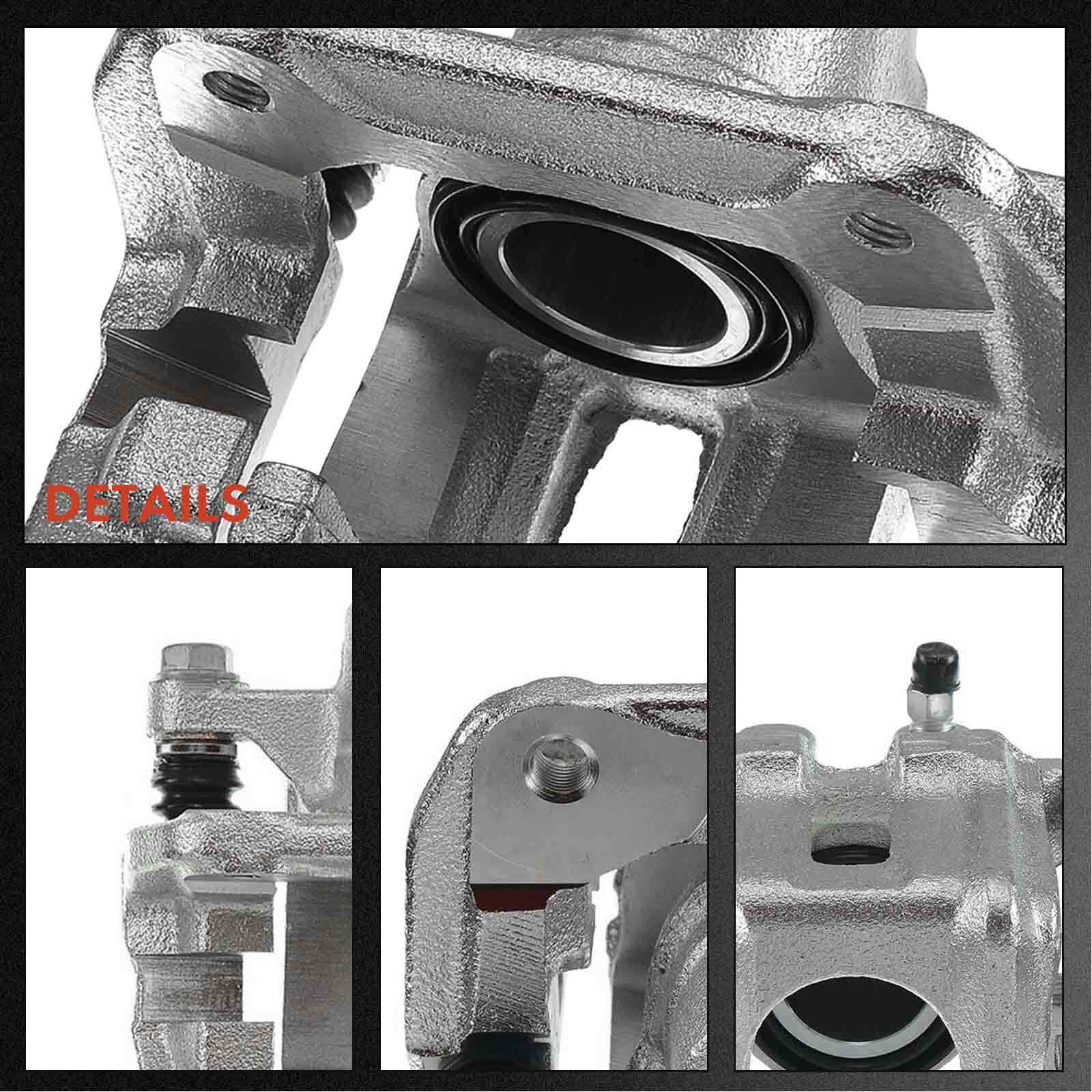 Disc Brake Rotor & Ceramic Pads + Calipers for Acura TL 04-08 Honda Element Rear