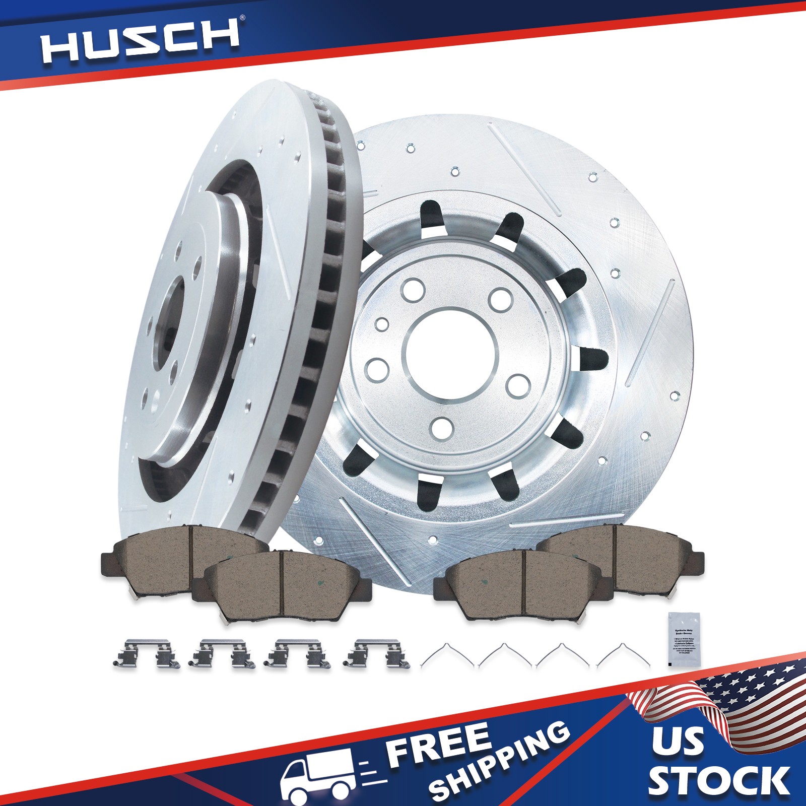 Front Drilled Rotors & Pads for FORD EXPLORER POLICE INTERCEPTOR