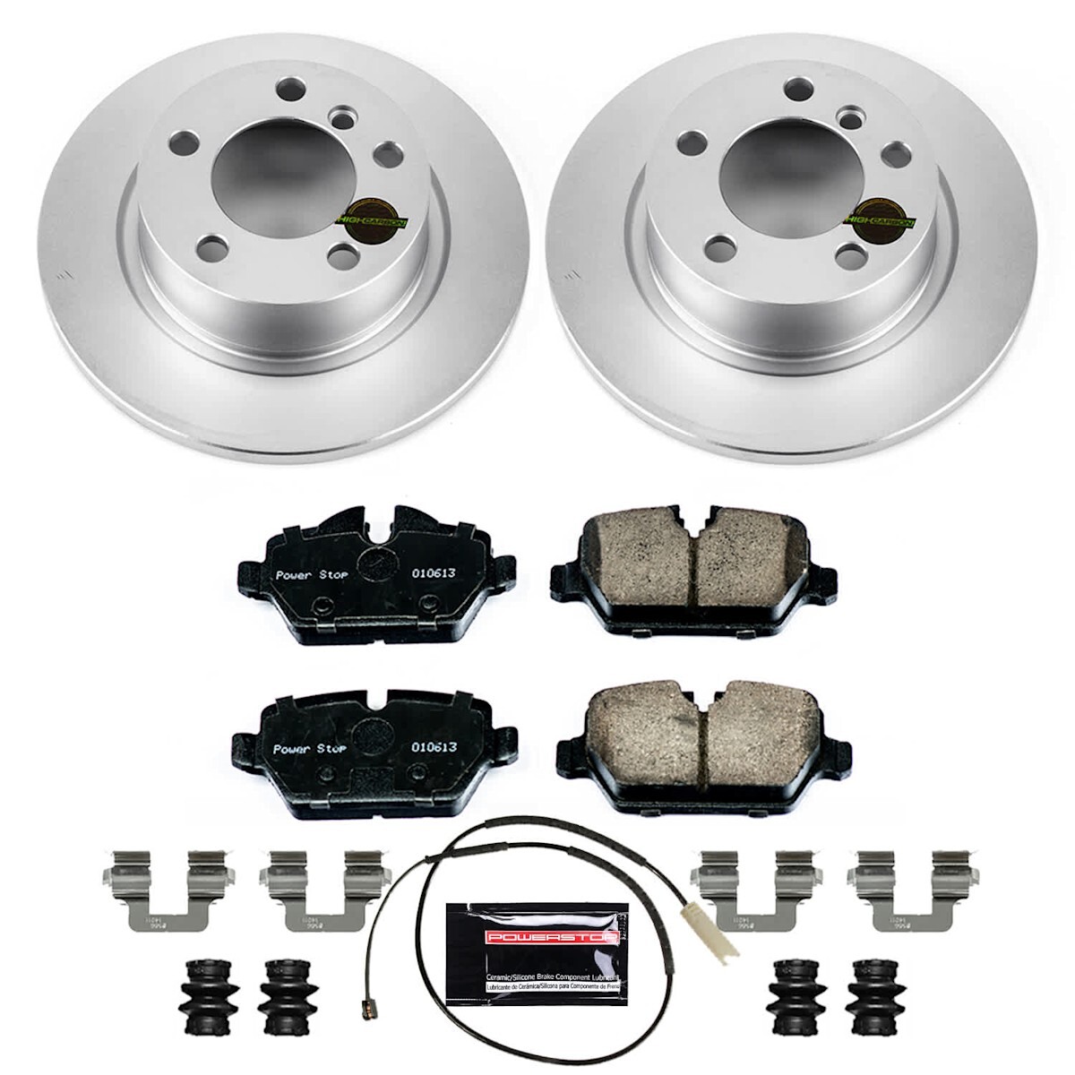 CRK6663 Powerstop Brake Disc and Pad Kits 4-Wheel Set Front & Rear for Mini