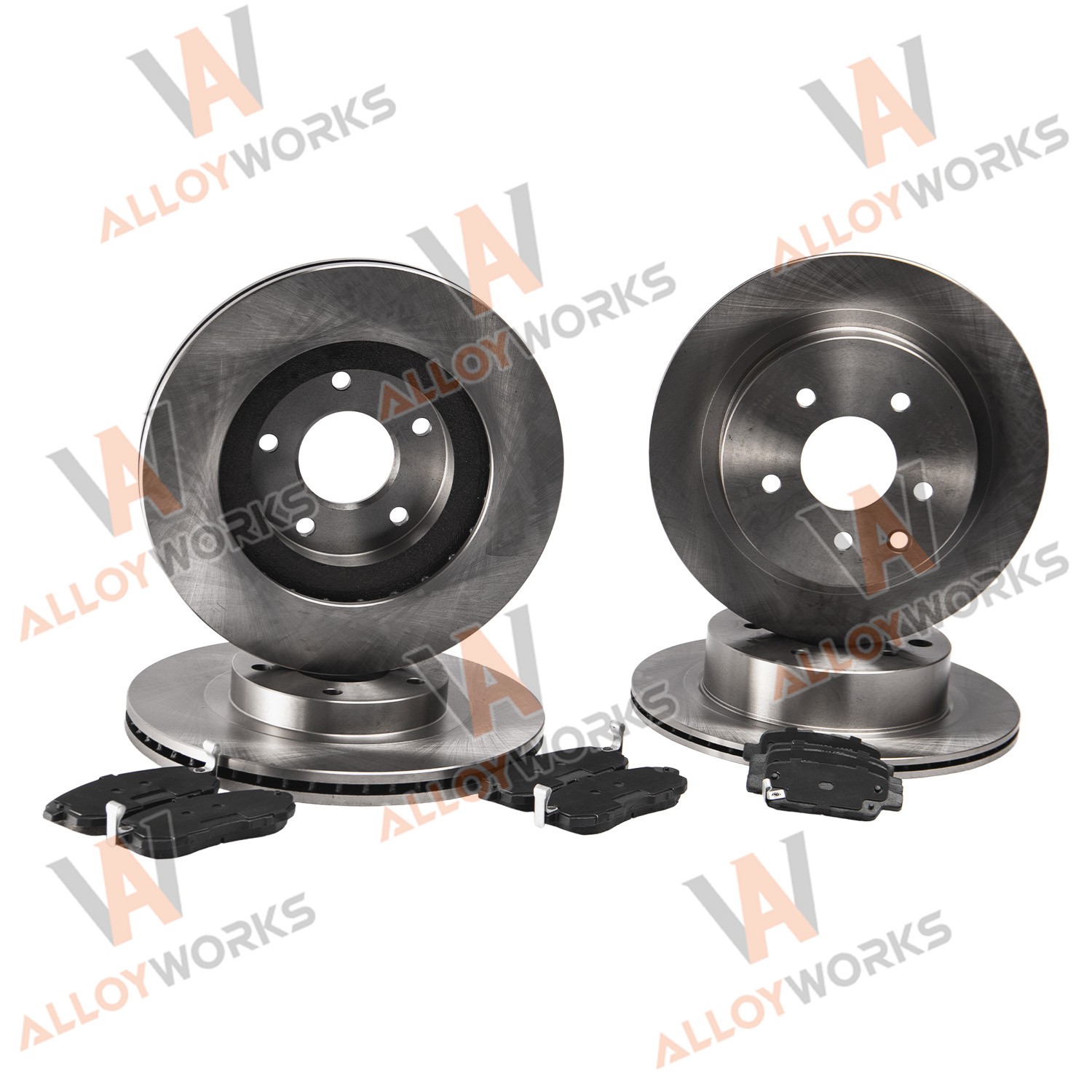 Front Rear Drilled Rotors Ceramic Pads For 2003~2005 INFINITI G35 Nissan 350Z