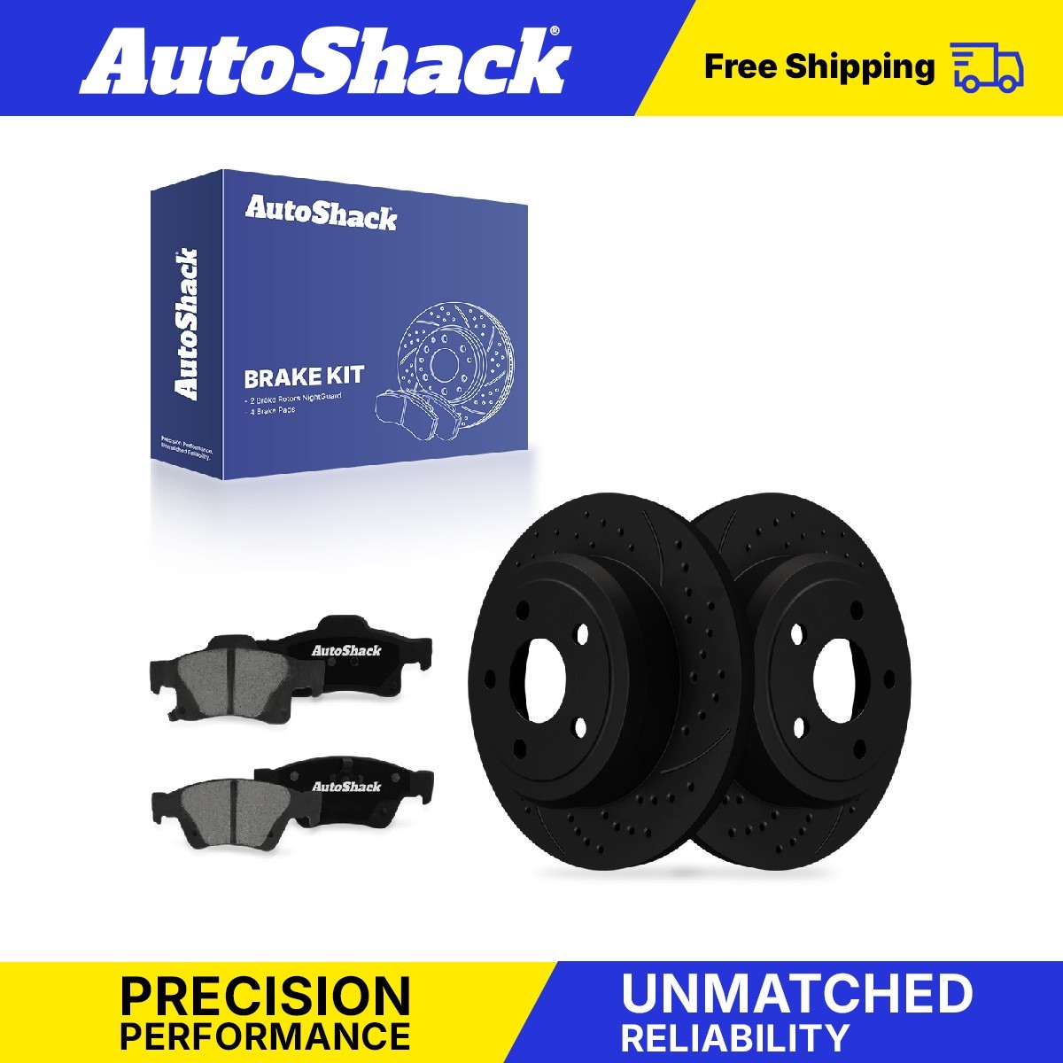Rear Drilled Slotted Brake Rotors Premium Ceramic Pads for Dodge Durango 2020