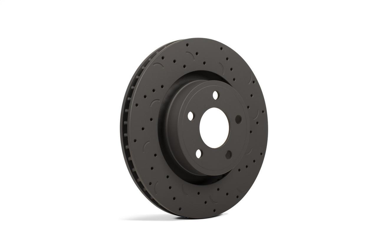 Hawk Performance HTC4403-DK Talon Cross Drilled And Slotted Brake Rotors