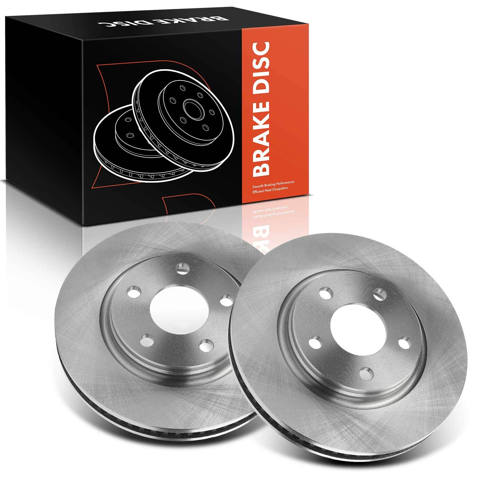 2x Front Disc Brake Rotors for Buick LaCrosse Chevrolet Uplander Pontiac Saturn
