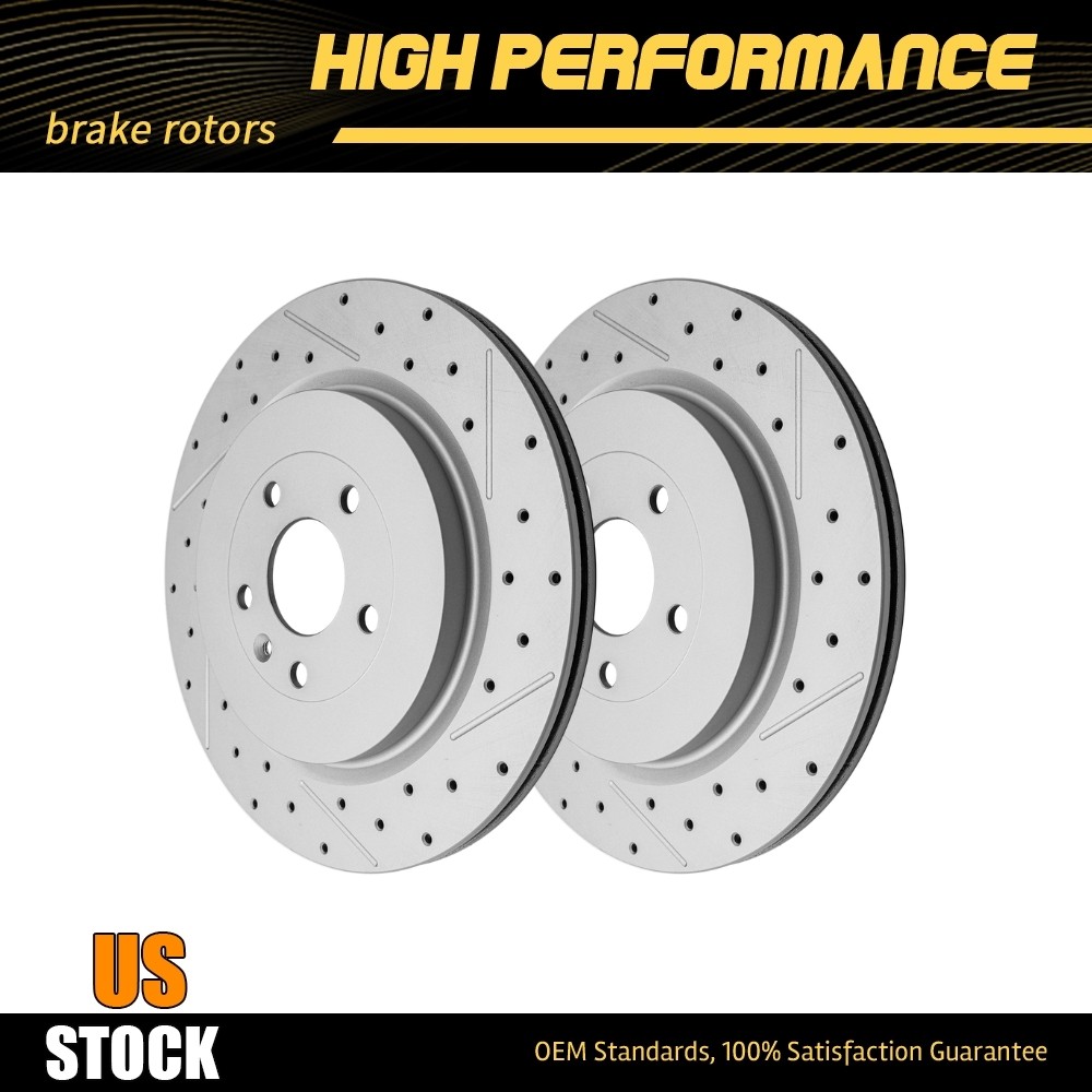 345mm Rear Disc Brake Rotor For 2013-2019 Ford Flex Explorer w/ Heavy Duty Brake