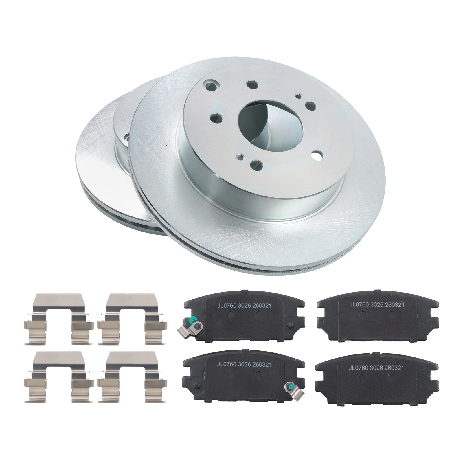 For Mitsubishi Galant 2007-09 3.8L Rear Disc Brake Rotors+Brake Pads 12146072