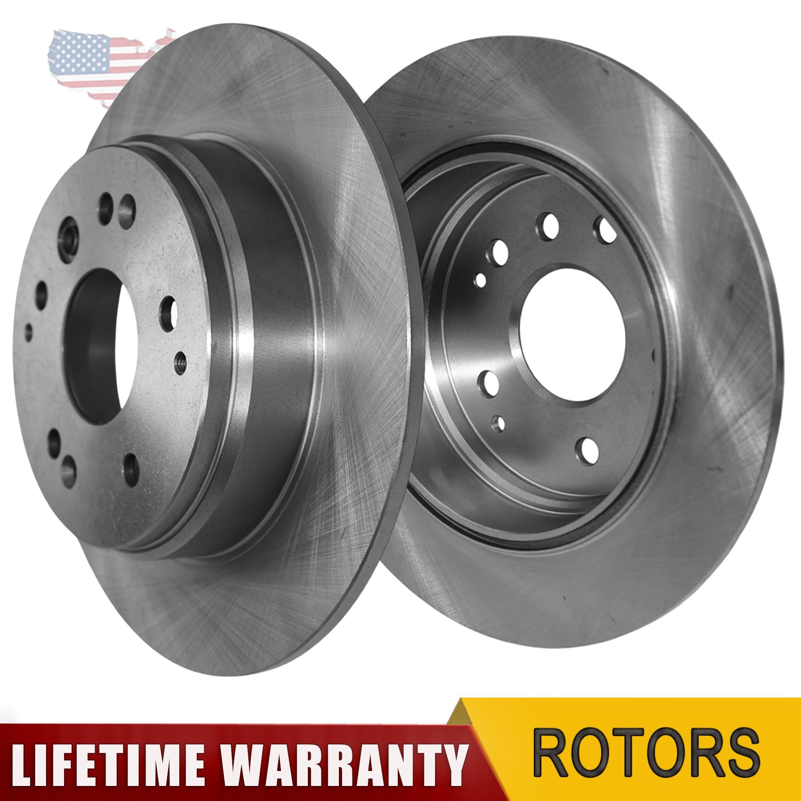 2x 11.1″ Rear Disc Brake Rotors for Acura TL 2004-2008 Honda Element 2003-2011