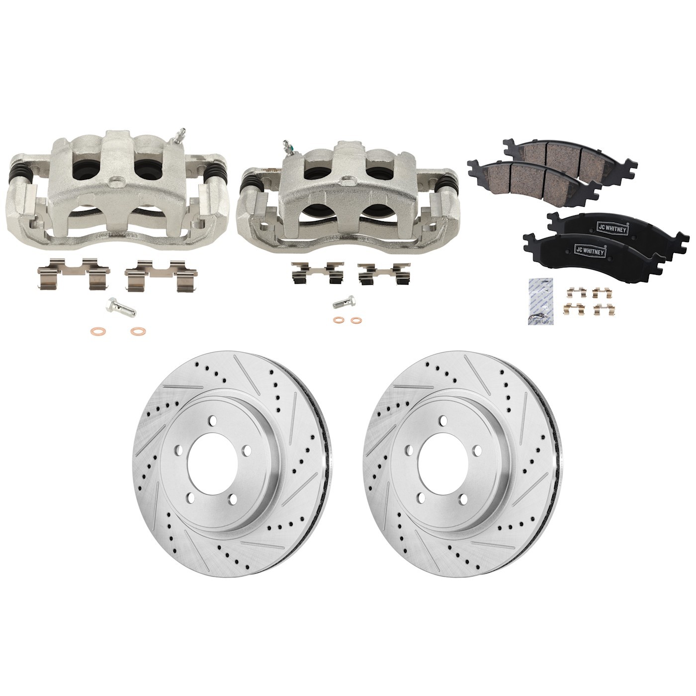 2-Wheel Set Brake Kit With Calipers Front for Explorer Ford Mercury Mountaineer