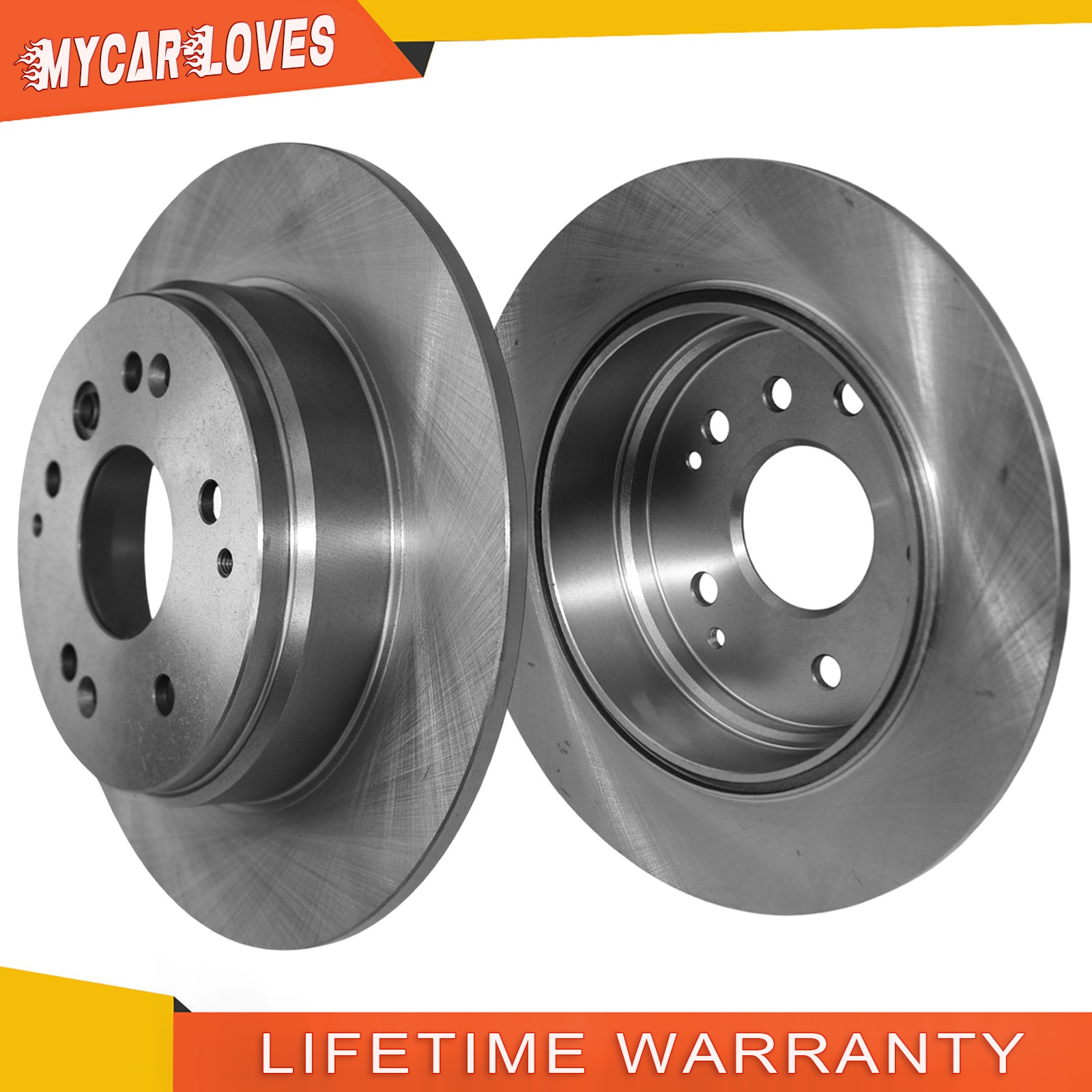 2pcs 282mm Rear Disc Brake Rotors for Acura TL 2004-2008 Honda Element 2003-2011