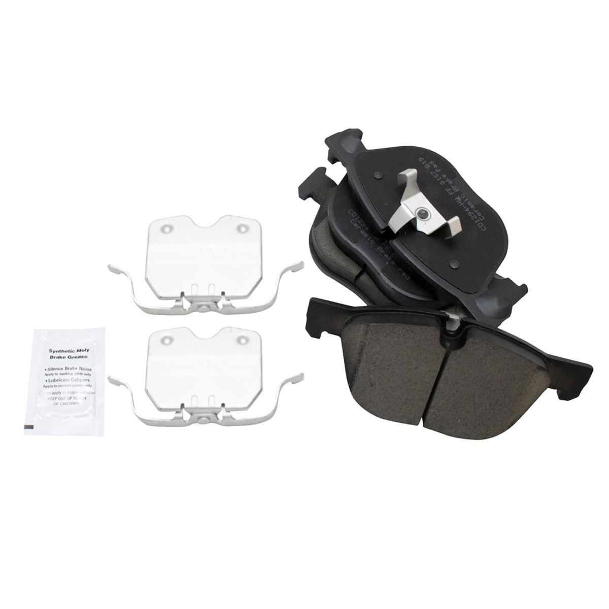 TRQ Front Ceramic Brake Pad & Rotor Kit w/Chemicals for BMW X5 X6 Truck SUV
