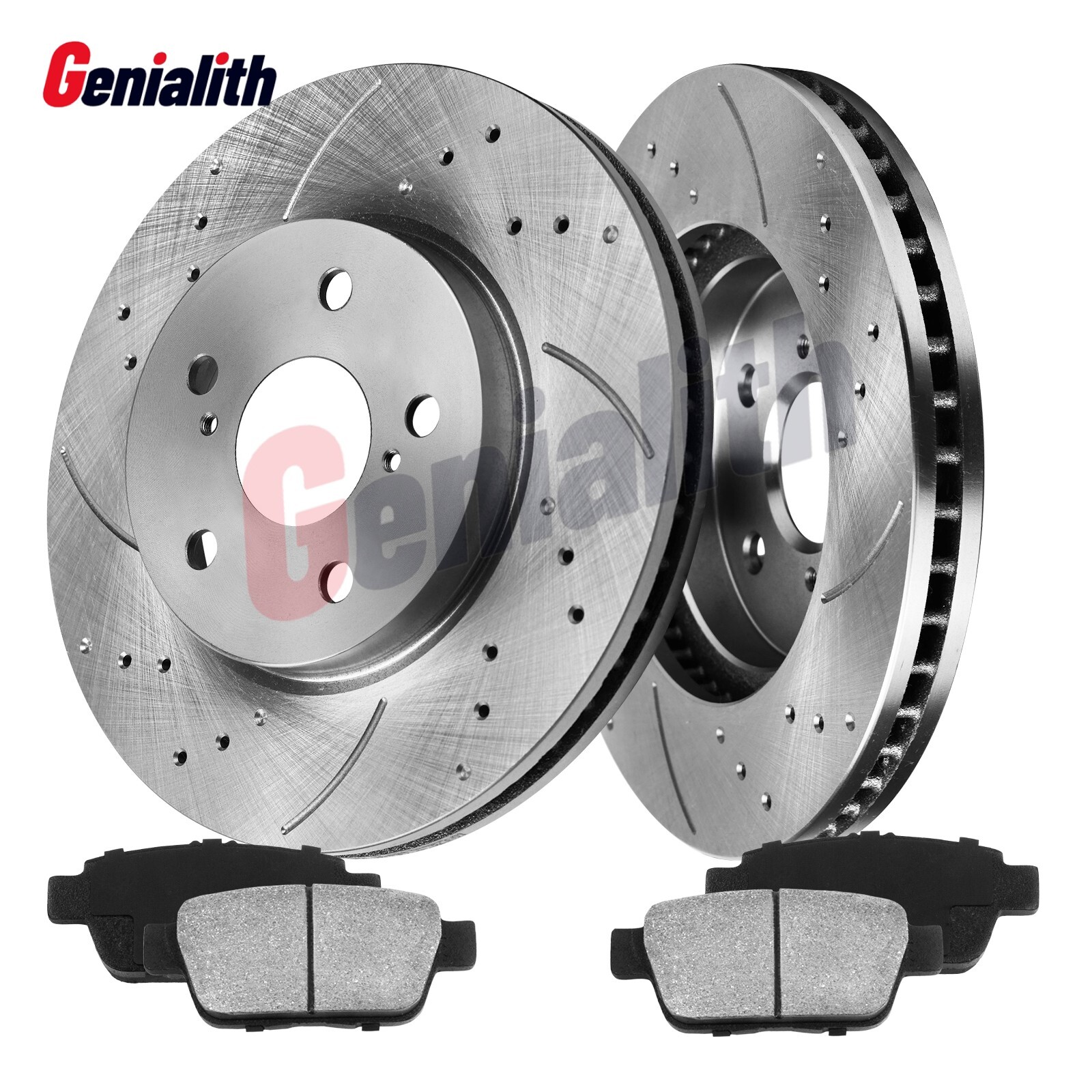 Front Disc Rotors + Brake Pads for Lexus RX330 RX350 RX400h Toyota Highlander
