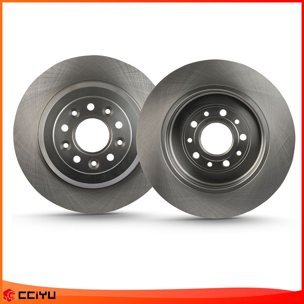 Rear Solid Brake Rotors Discs Fit For 2013 2014 2015 2016-2018 Ford Flex SE