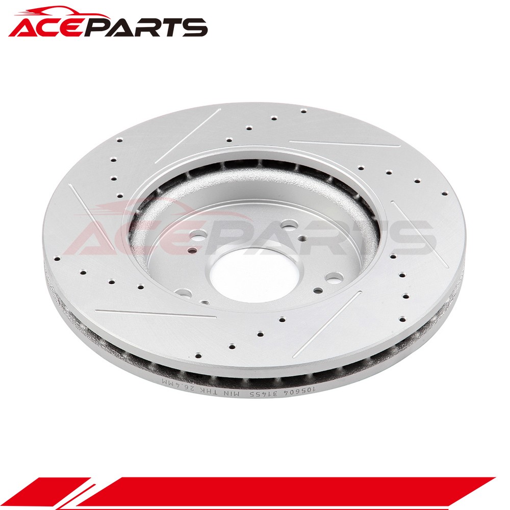 Front Brake Discs Rotors Fits 2007 2008 2009 Ford Edge G3000 Casting 2pcs/set