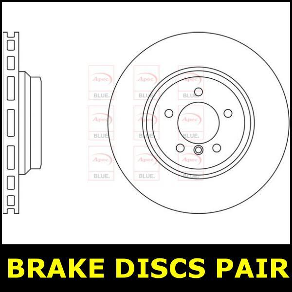 Brake Discs Pair Front FOR BMW E91 272bhp 3.0 330i 330xi 07->12 CHOICE1/2 Blue