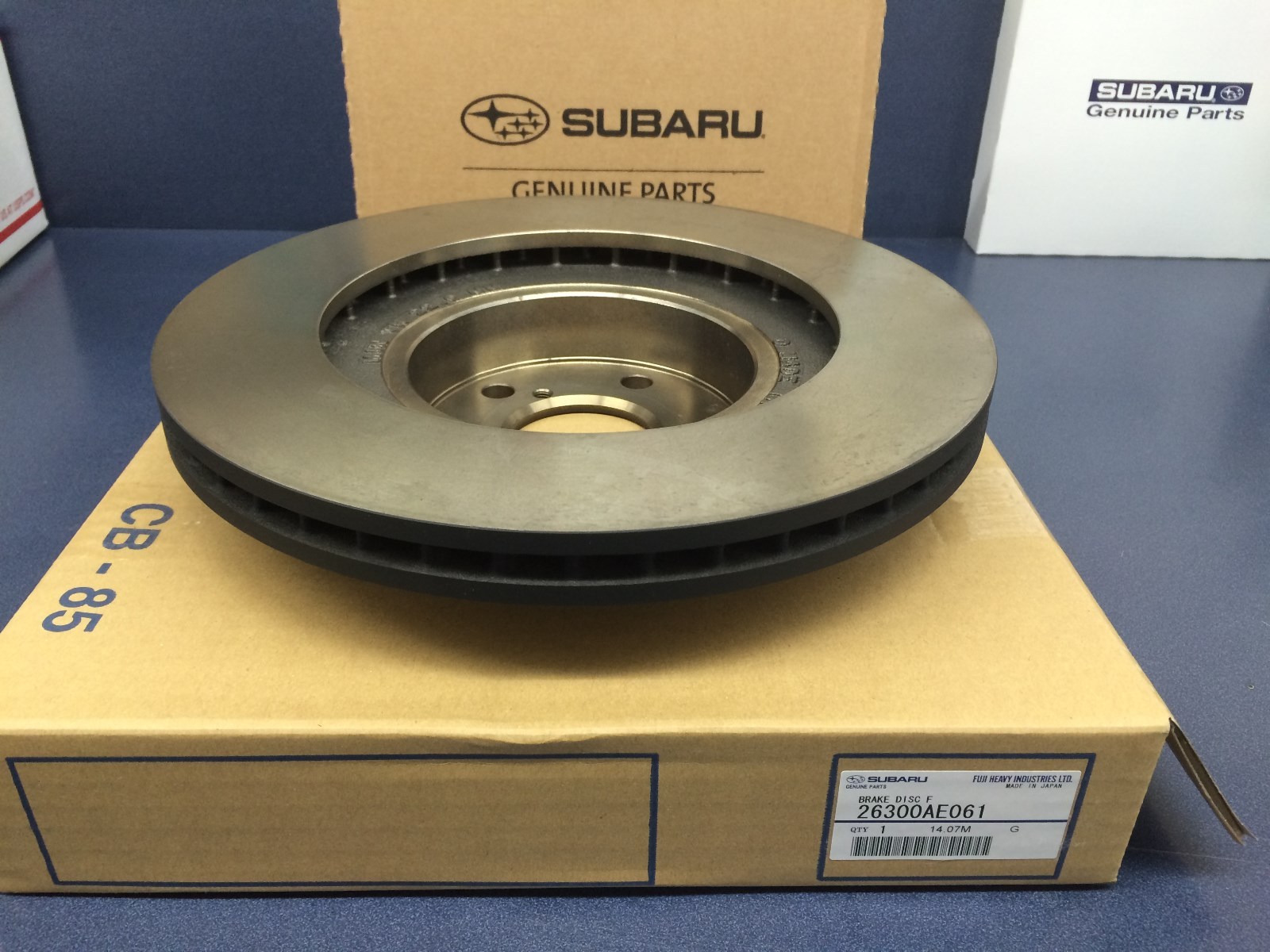 Genuine Subaru WRX & Forester Front Brake Rotor 2002 – 2008 26300AE061 OEM NEW