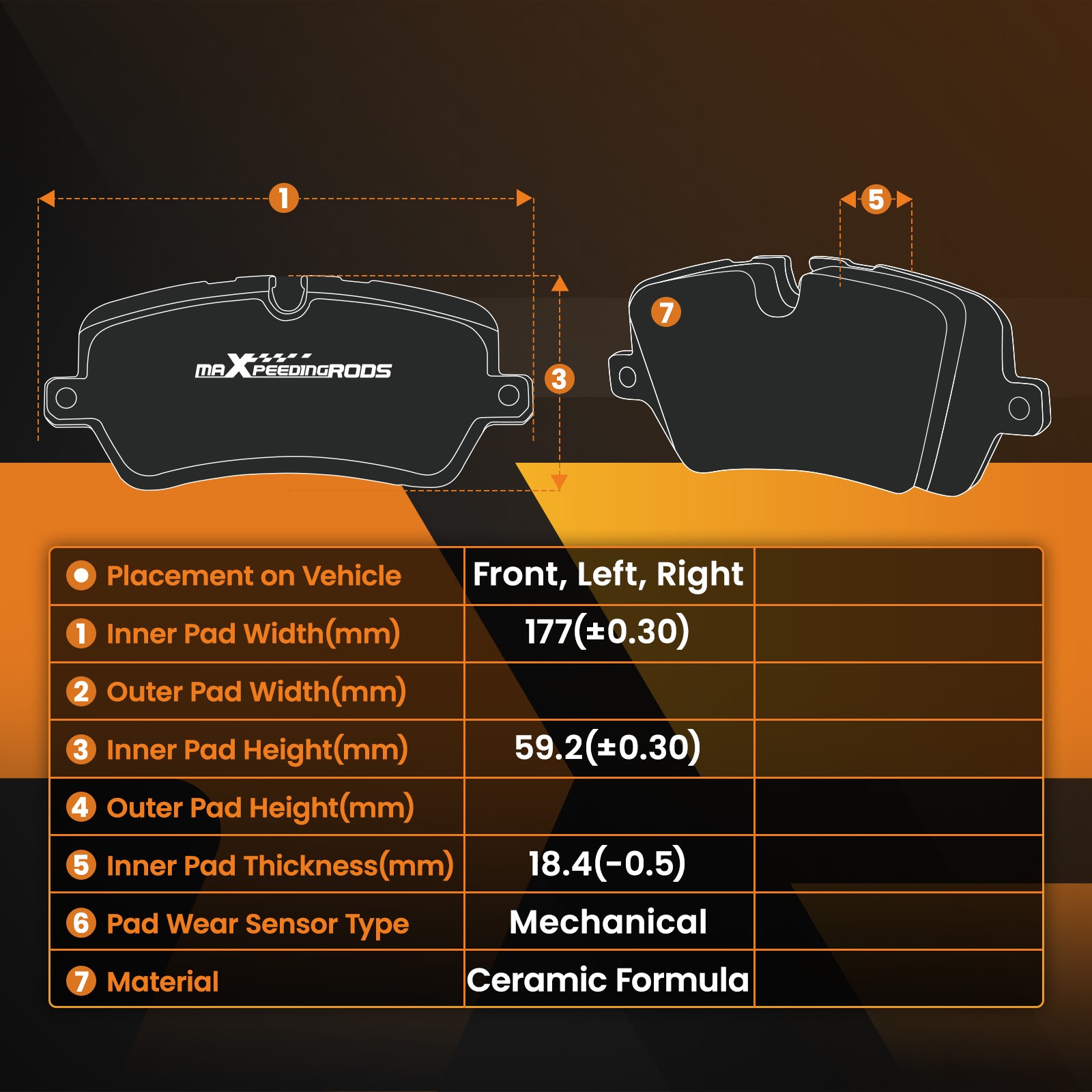 Front Brake Rotors+Brake Pads Kit for Chevrolet Tahoe 2000-2006/Astro 2003-2005