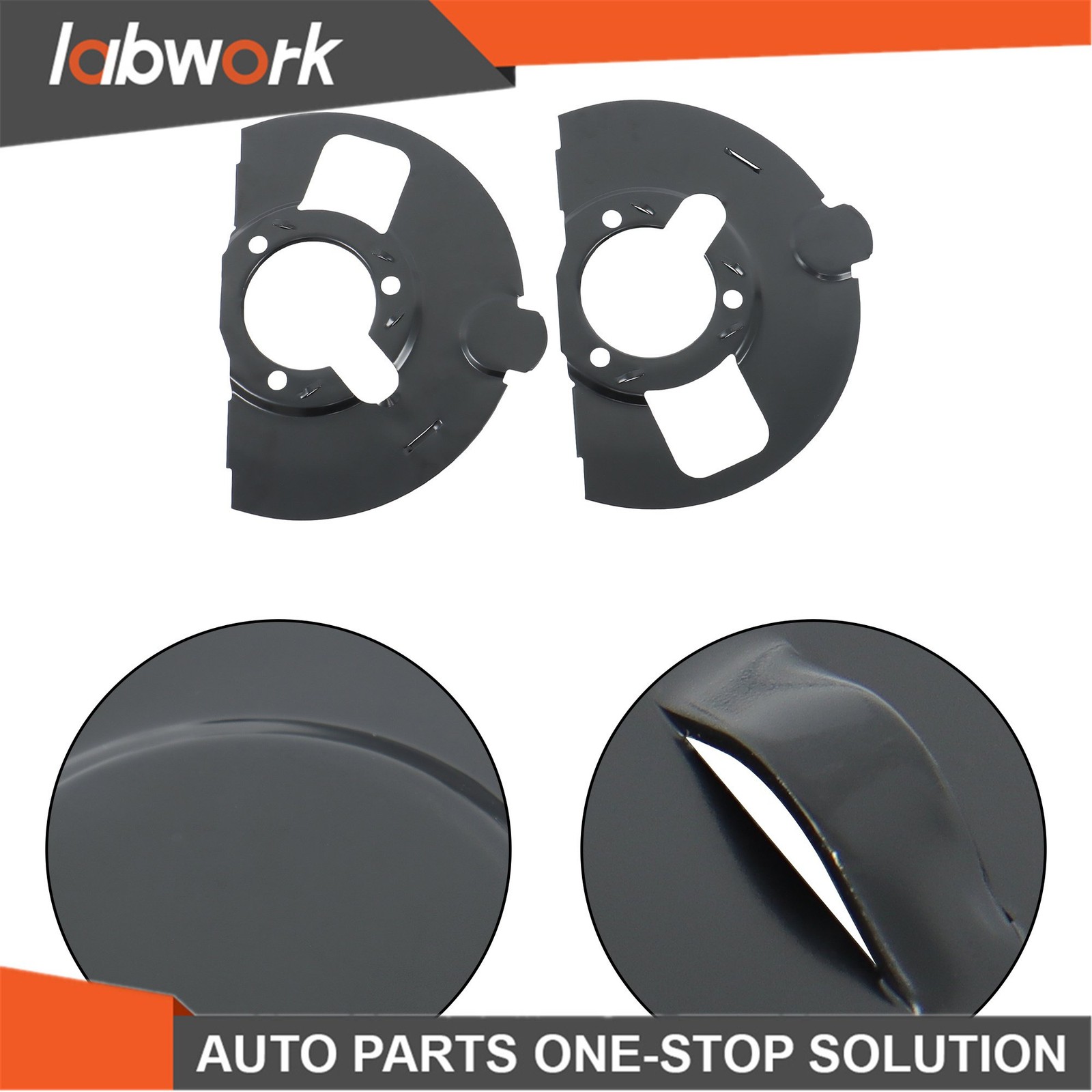 Labwork Front LH & RH Brake Dust Shields For Cadillac Escalade 2015 2016-2020