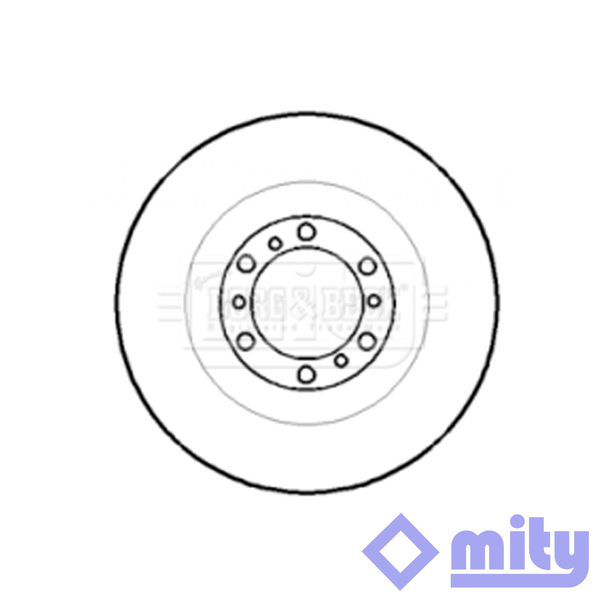 Fits Mitsubishi L200 1996-2007 2.5 TD 3.0 1x Brake Disc Front Mity MB699716