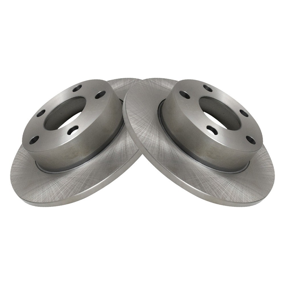 TRQ BRA76659 Disc Brake Rotors For Volkswagen Passat 2000-2005 Rear