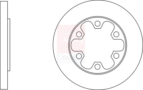 2x Brake Discs Pair Solid fits FORD TRANSIT V363 2.0D Rear 2016 on 308mm Set New