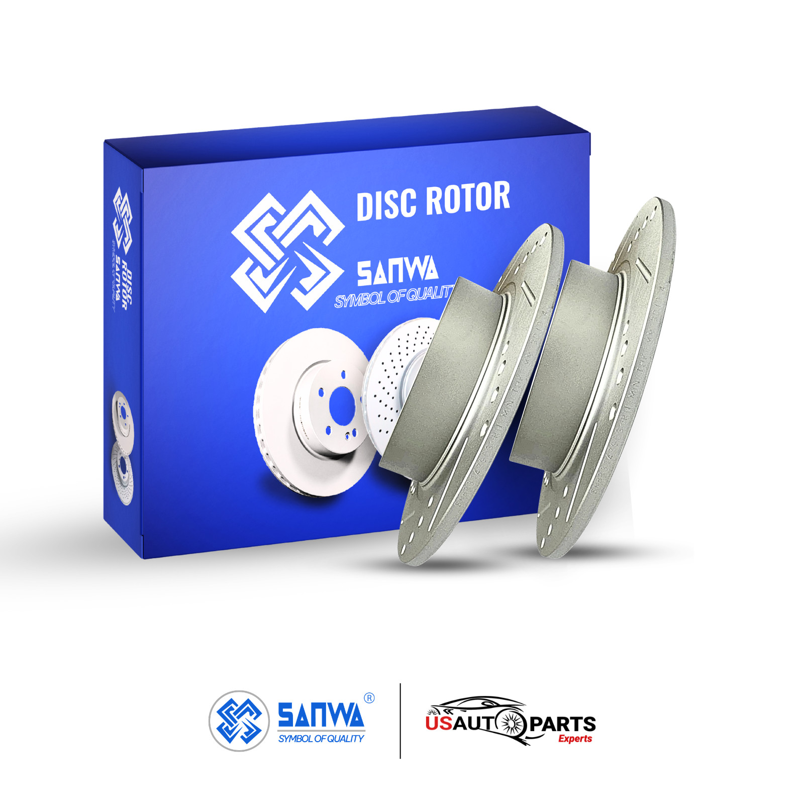 REAR BRAKE ROTOR GEOMET SOLID D&S & CERAMIC PAD KIT 302 mm FOR HONDA 2018-2023