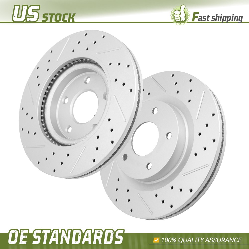 11.65 inch (296mm) Front Drilled Disc Brake Rotors for 2007 – 2025 Nissan Altima