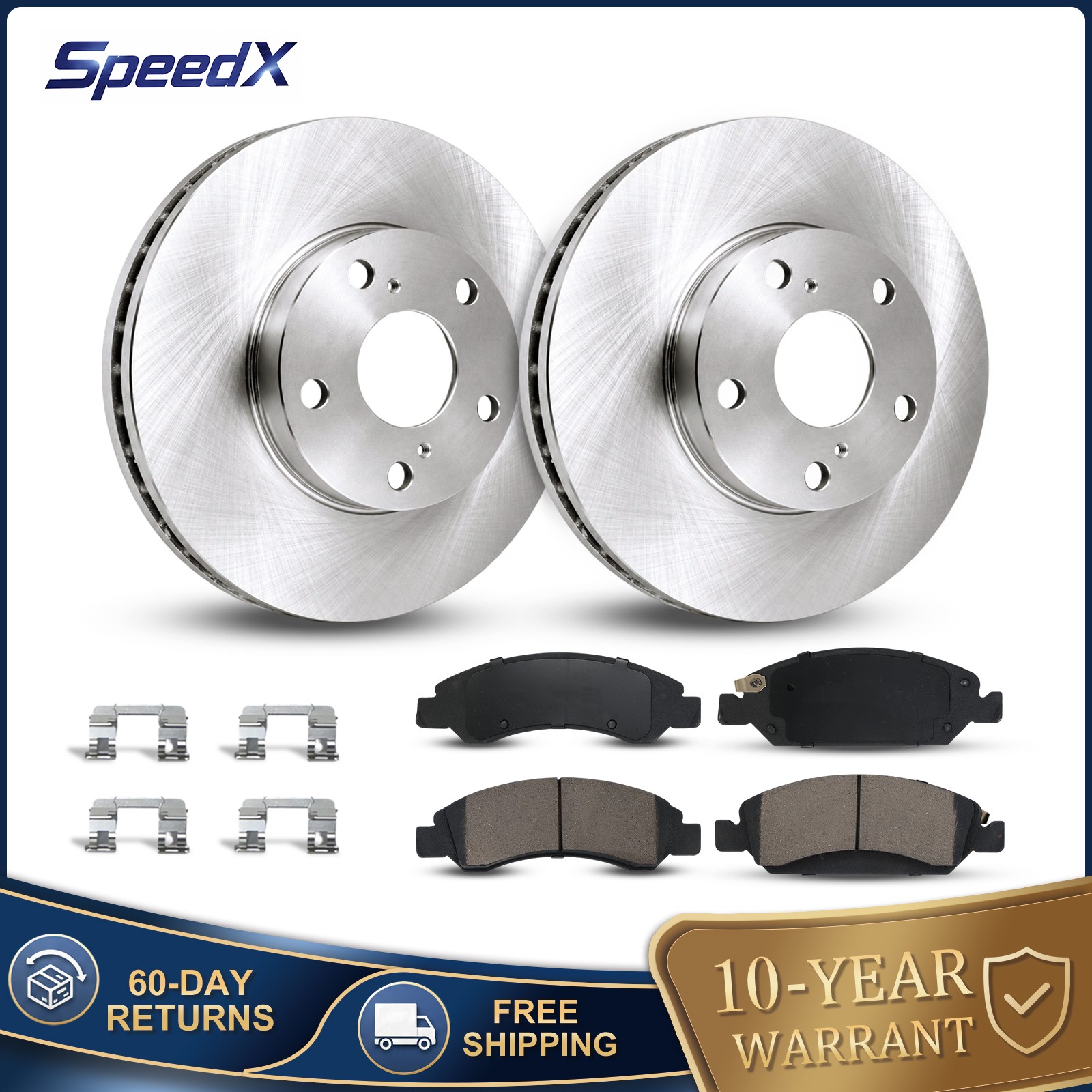 Front Disc Rotors and Ceramic Brake Pads for NFINITI G35 2007 – 2008