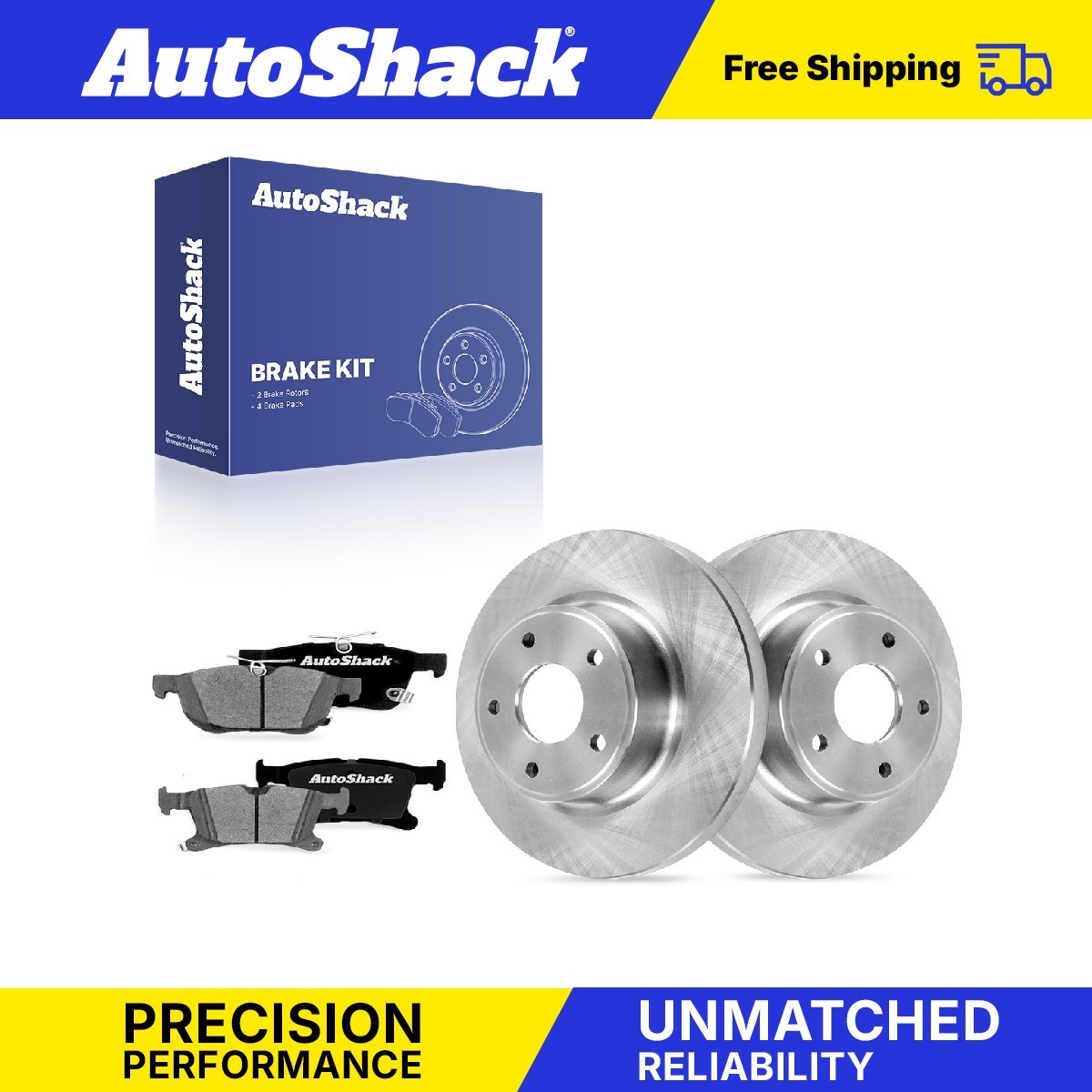Rear Brake Rotors Ceramic Pads for Chrysler, Pacifica 2017-2024, FWD V6 3.6L