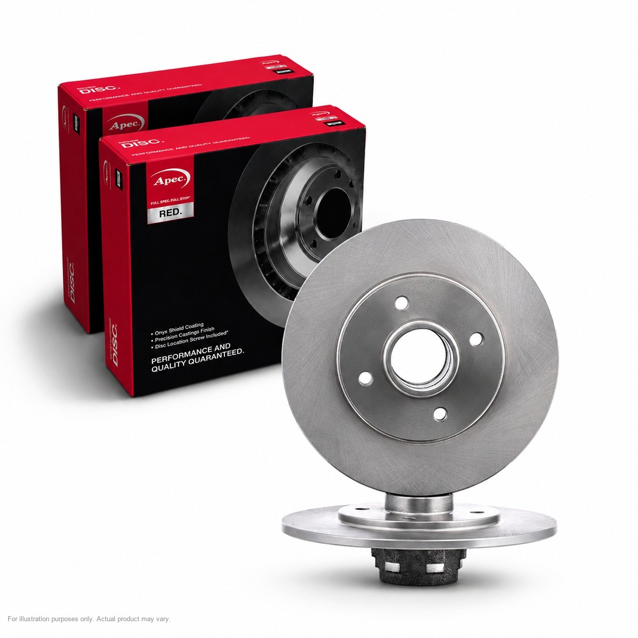 2X APEC Rear Brake Discs for RENAULT CLIO I 1994-98 238mm Solid DSK249
