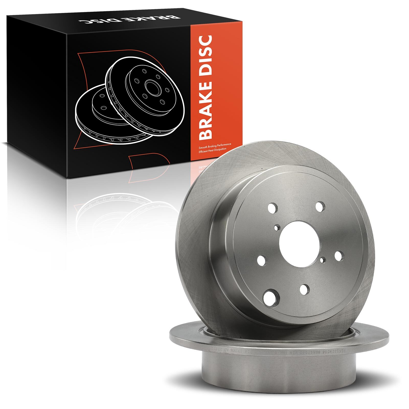 2x Rear Left & Right Side Disc Brake Rotors for Subaru WRX 2015-2021 BR901642