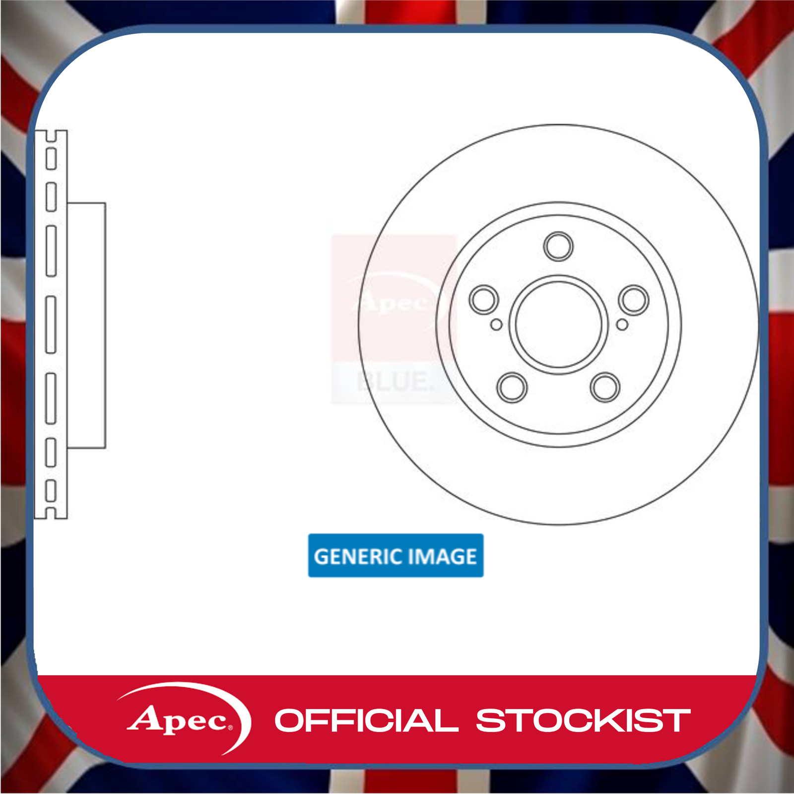 Land Rover Range Rover Sport SDV6 Front 349mm Brake Discs Pair APEC 2 X SDK7377