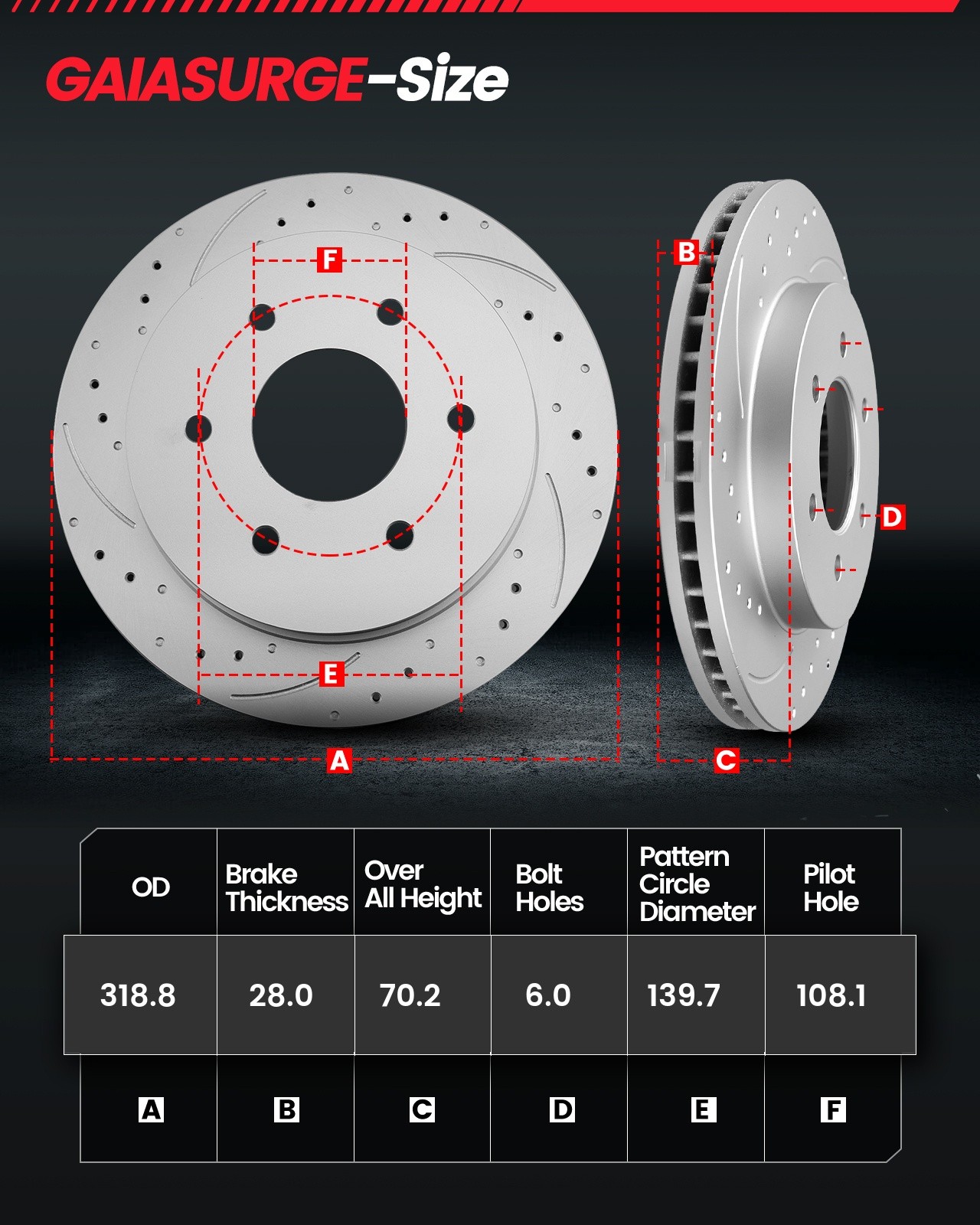 12.6″ Front 12.3″ Rear Brake Rotors Pads FOR 2001-2005 2006 2007 Toyota Sequoia