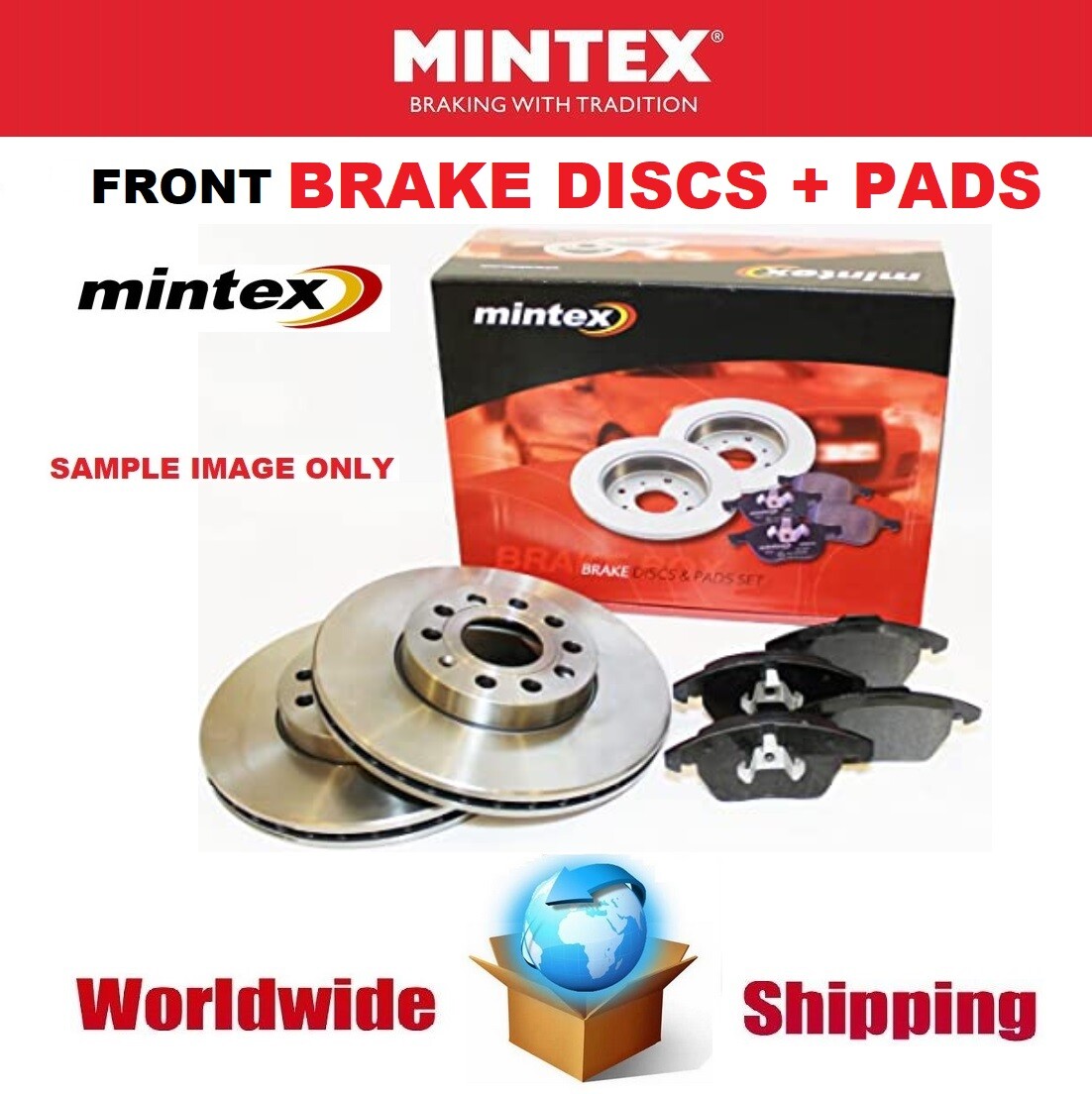 MINTEX Front Axle BRAKE DISCS + BRAKE PADS SET for SKODA ROOMSTER 1.6 2006-2015