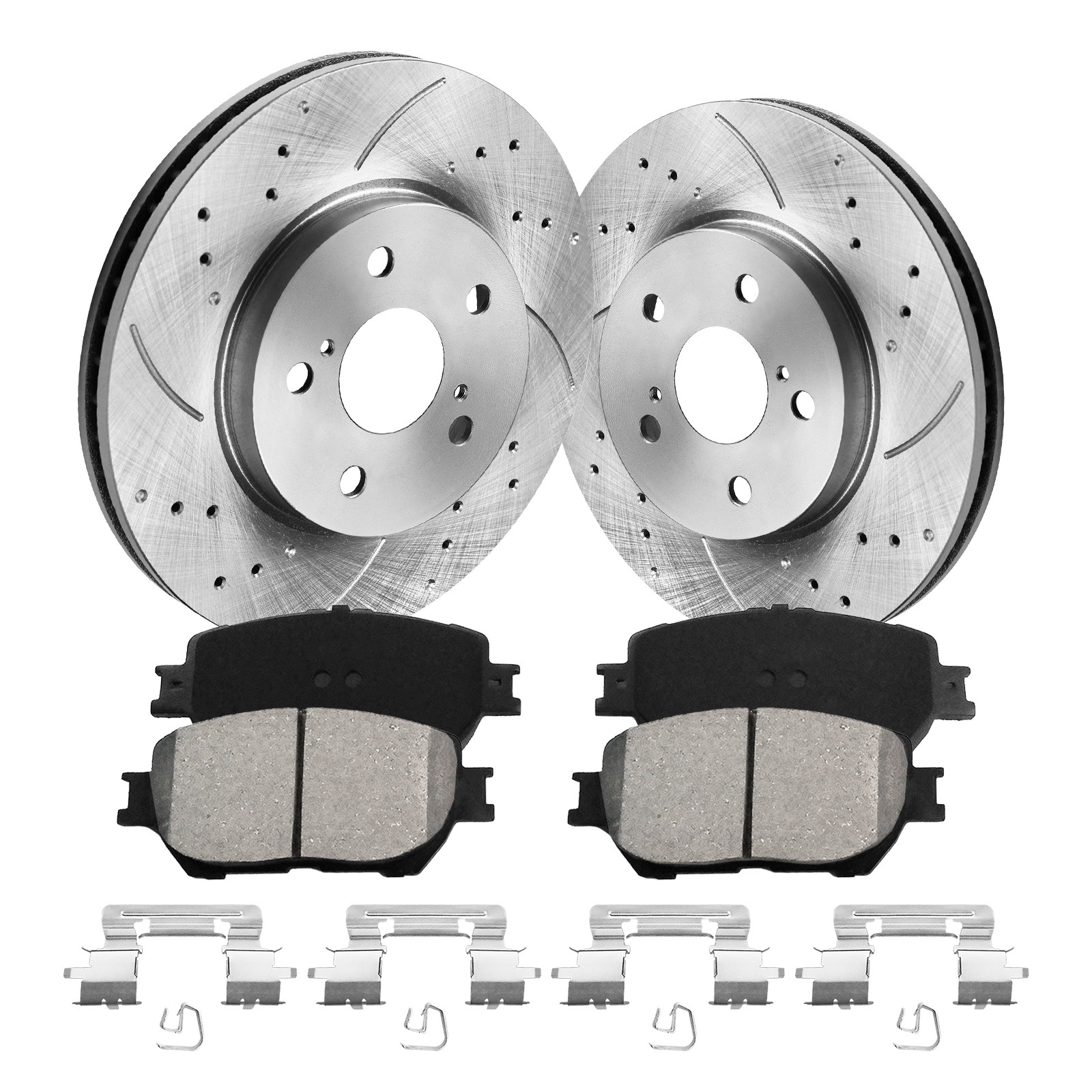 Front Brake Ceramic Rotors Pads for 1997 1998-2003 Toyota Camry Solara Avalon