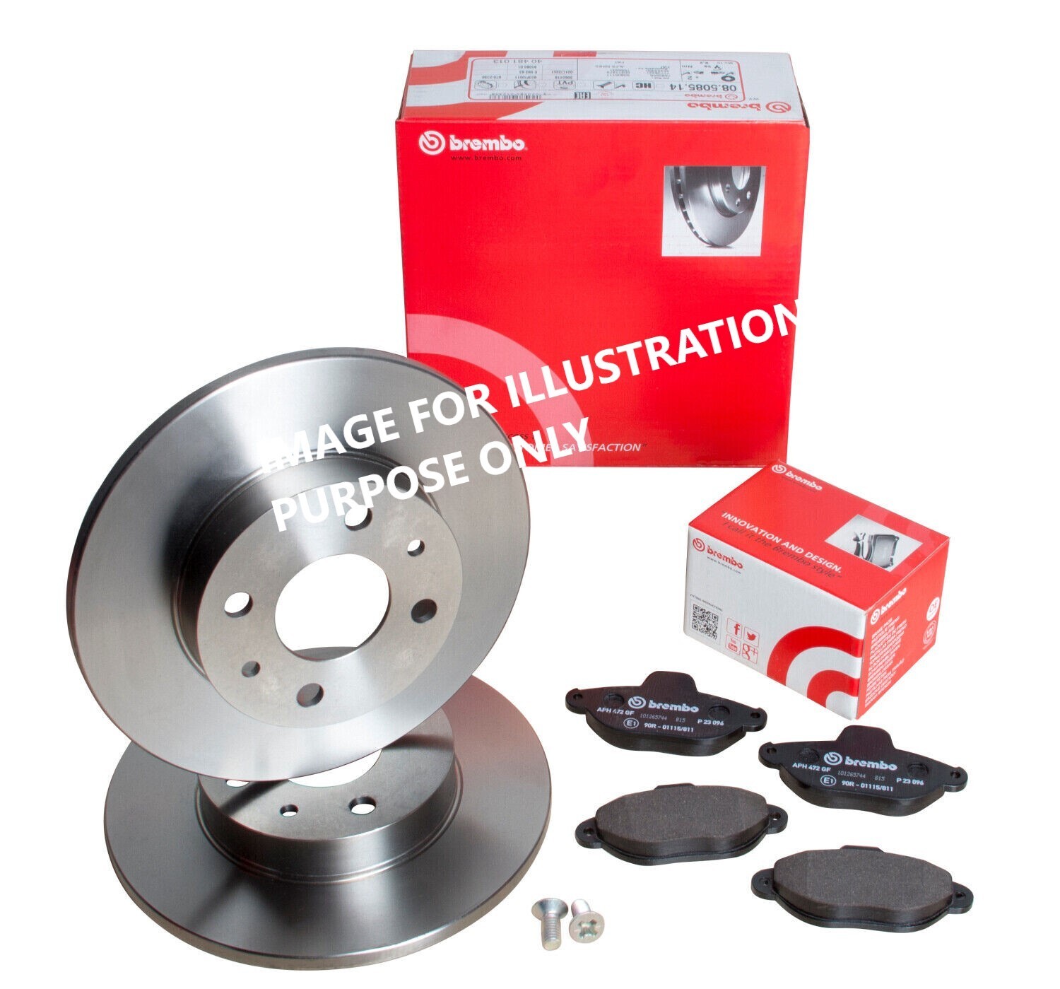 FOR BMW 225d 2.0 F23, 228i 2.0 F22 BREMBO REAR BRAKE DISCS 300MM & BRAKE PAD SET