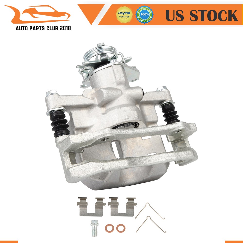 Silver Brake Calipers Rear Left For 2013 2014 2015 2016 Dodge Dart w/ Bracket