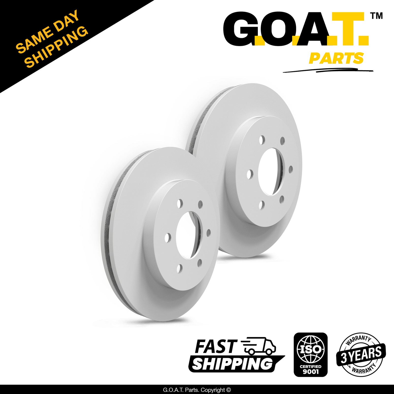 Front Brake Rotors Set for 2004-2008 Ford F-150 Lobo Lincoln Mark LT 12.99 inch