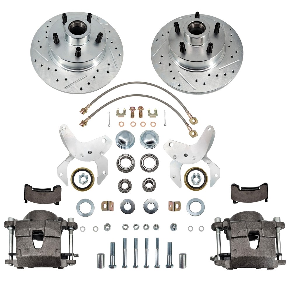 New 11″ Drilled and slotted Rotor For Ford Thunderbird Disc Brake Conversion Kit