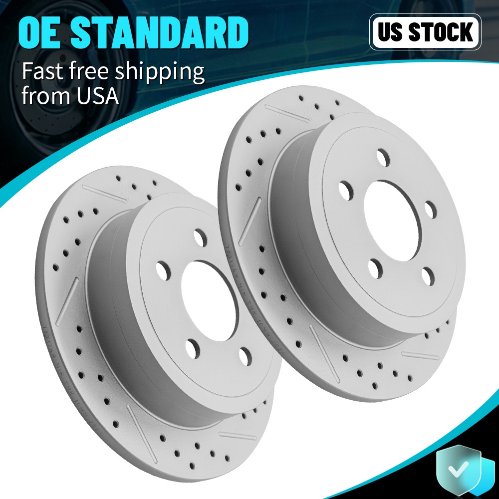 11.22 inch Rear Brake Disc Rotors for 2003 2004 2005 2006 Jeep Liberty Wrangler