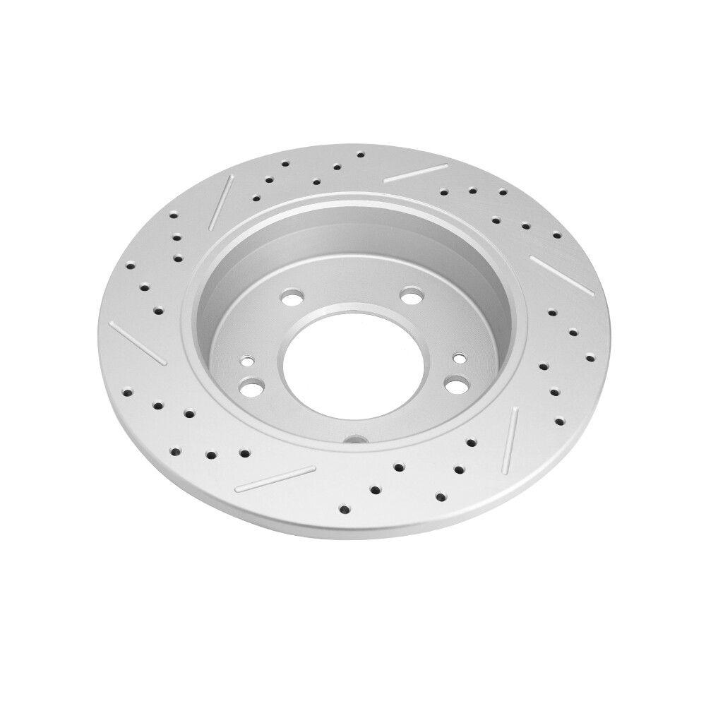 Front Rear Drilled Brake Rotors for Hyundai Elantra GT Veloster Kia Forte Soul