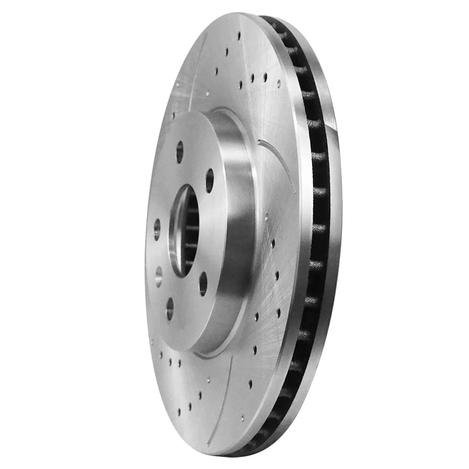 Front Drilled Disc Brake Rotor Ceramic Brake Pads Kit for 2004 Ford Mustang 3.9L
