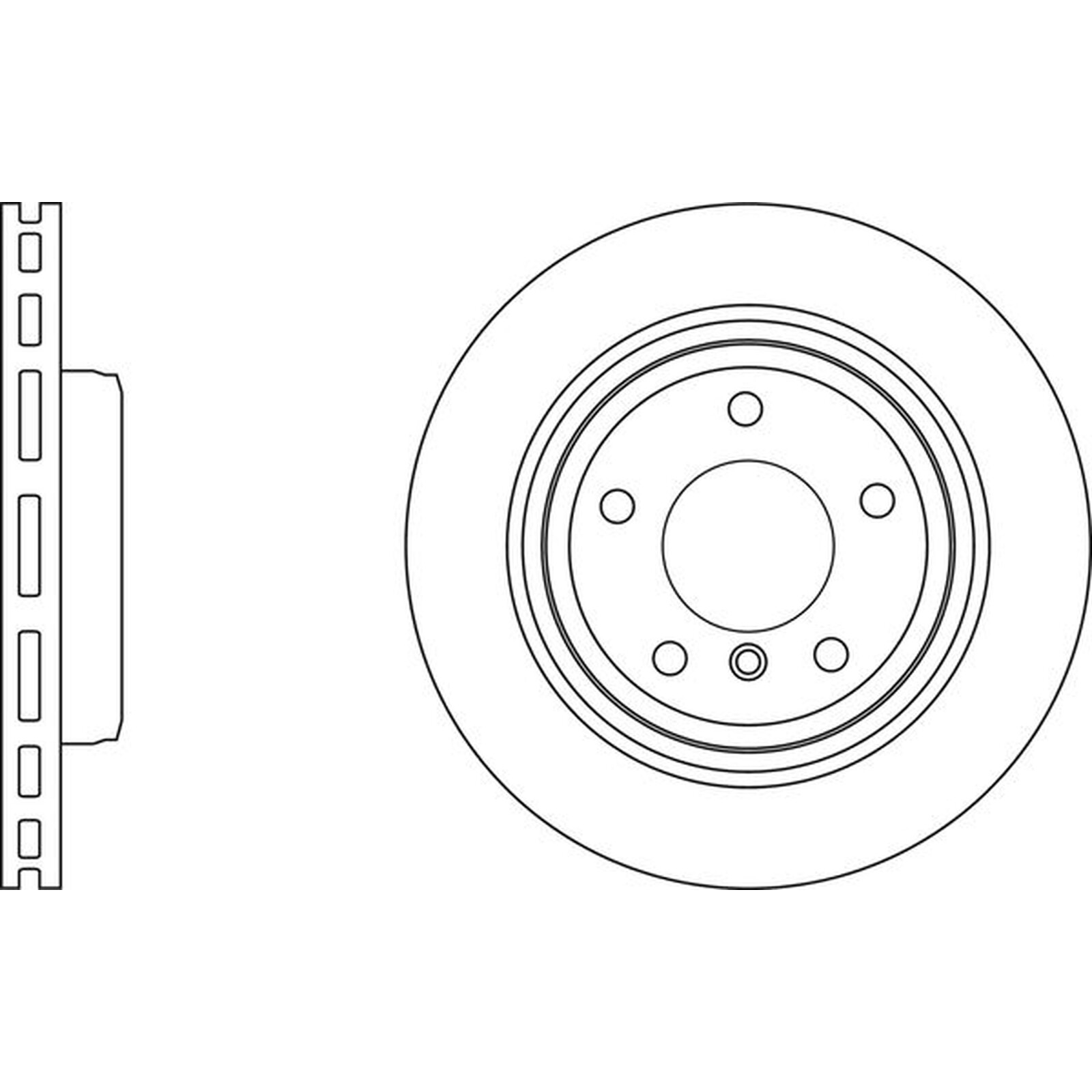 Apec Blue Brake Disc – Rear SDK6805 Fits BMW 3 Series & 4 Series – OE Spec.