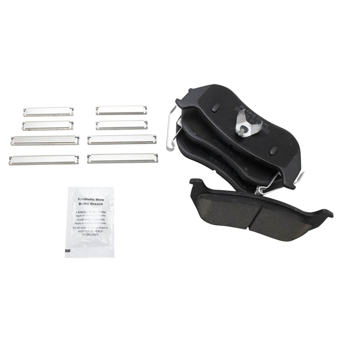TRQ Ceramic Rear Disc Brake Pads & Rotor Set Kit for Jeep Liberty Wrangler