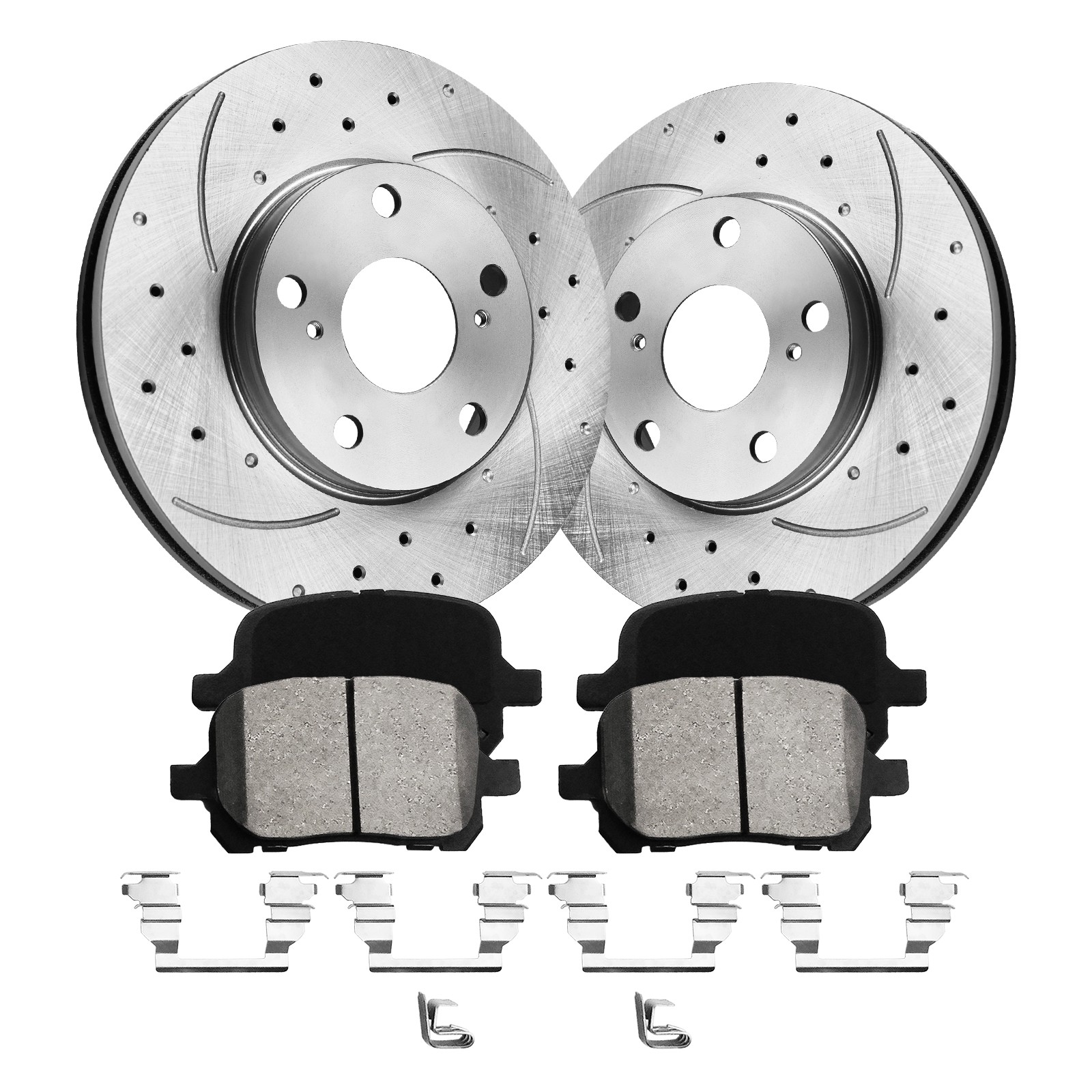 Front Brake Rotors Ceramic Pads Kits for 1997-2003 Toyota Camry Solara Avalon