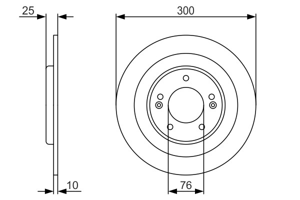 2x Brake Discs Pair Solid fits HYUNDAI i40 VF 1.7D Rear 11 to 18 D4FD 300mm Set