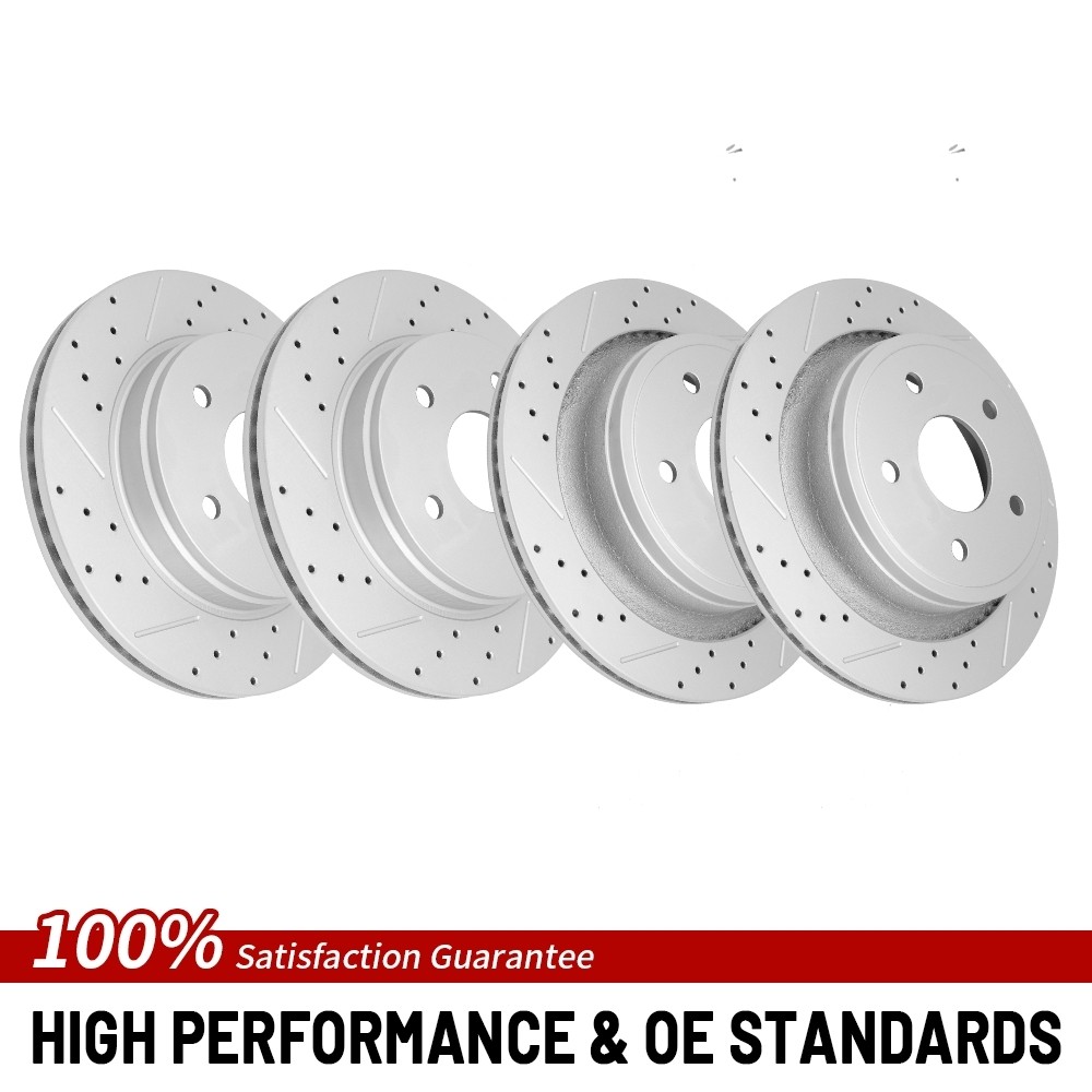 Front Rear Brake Rotor For 2002-2024 Dodge Ram 1500 Dodge Durango Chrysler Aspen