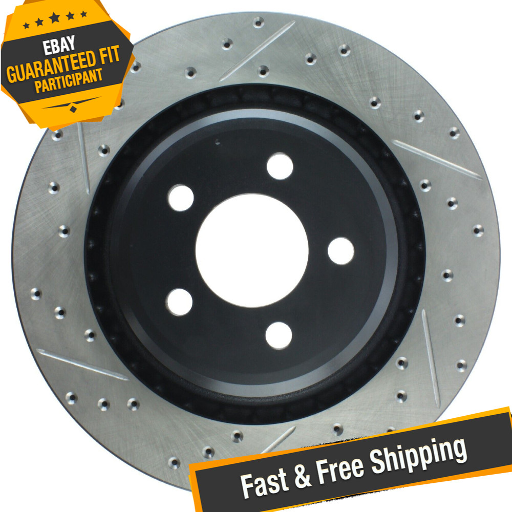 StopTech 127.63064R Drilled & Slotted Rear Brake Rotor for 06-19 Dodge Charger